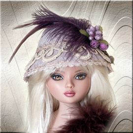 Tonner's 16" Ellowyne Wilde felt doll hat