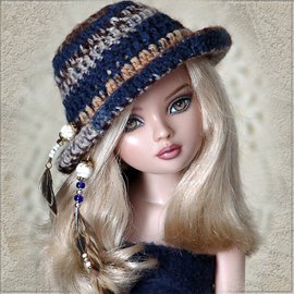 Robert Tonner Ellowyne Wilde crochete doll hat
